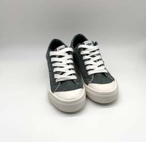 Rocket Dog Womens Size 9 Olive Gray Canvas Platform Sneakers Plush Foam Lace Up